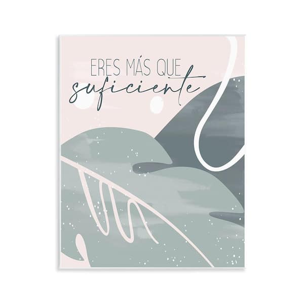 Stupell Industries You Are Enough by Kim Allen Unframed Wall Plaque Typography Graphic Art Print 14 in. x 11 in.