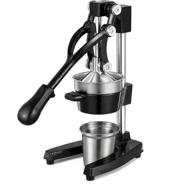 Manual Citrus Juicer Hand Press Cast Iron Stainless Steel Cup Easy Clean for Orange Lemon Pomegranate Grapefruit