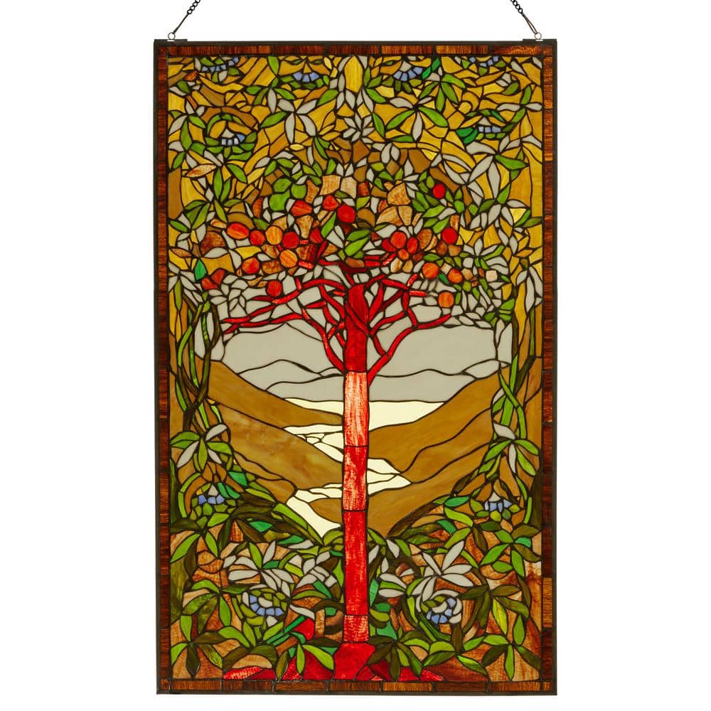 River of Goods Grand Tree of Life Green and Multicolored Tiffany