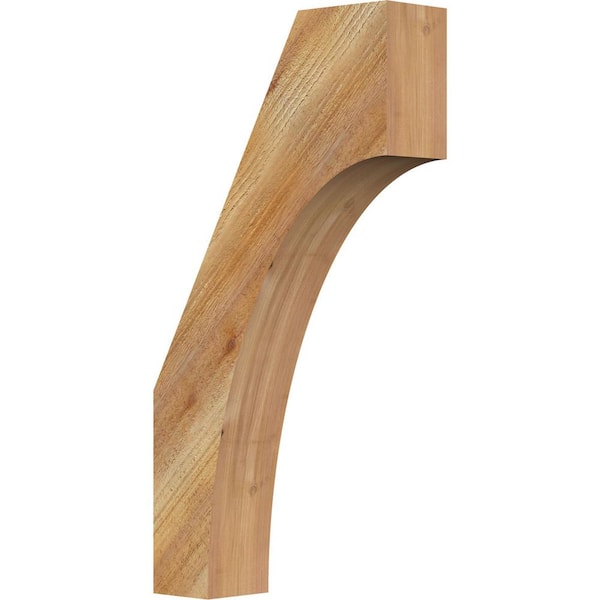 Ekena Millwork 4"W x 14"D x 26"H Westlake Rough Sawn Knee Brace, Western Red Cedar