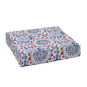24 in. x 24 in. Outdoor Lounge Chair Cushion in Clark Blue