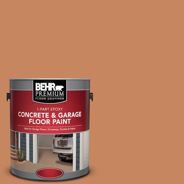 BEHR Premium 1 gal. #PFC-17 Rusty Orange 1-Part Epoxy Satin Interior/Exterior Concrete and Garage Floor Paint