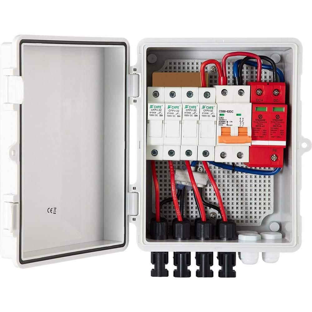 4 String PV Combiner Box with 63A Breaker and Lightning Arrester IP65 price history on PriceWatchPro