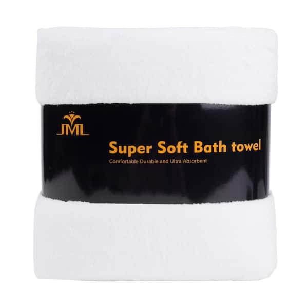 JML Navy Oversized Microfiber Bath Towel (Set of 2) 8Y0033-1 - The Home  Depot