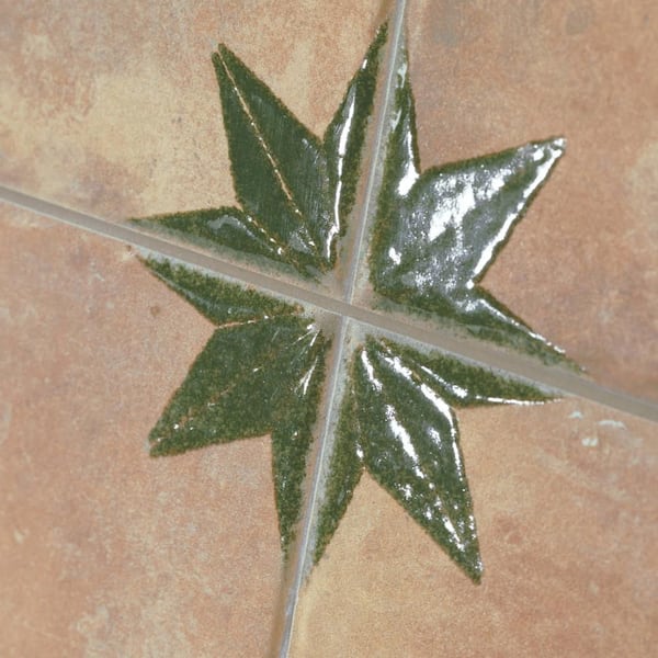 Merola Tile Kings Nonna with Sage Star 18 in. x 18 in. Porcelain