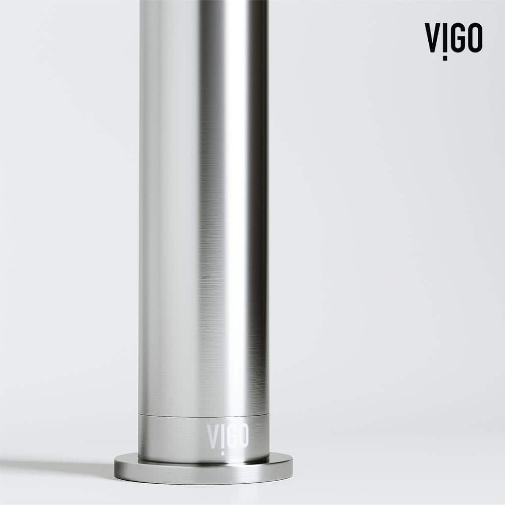 Cass Brushed Nickel Single Handle Vessel Faucet