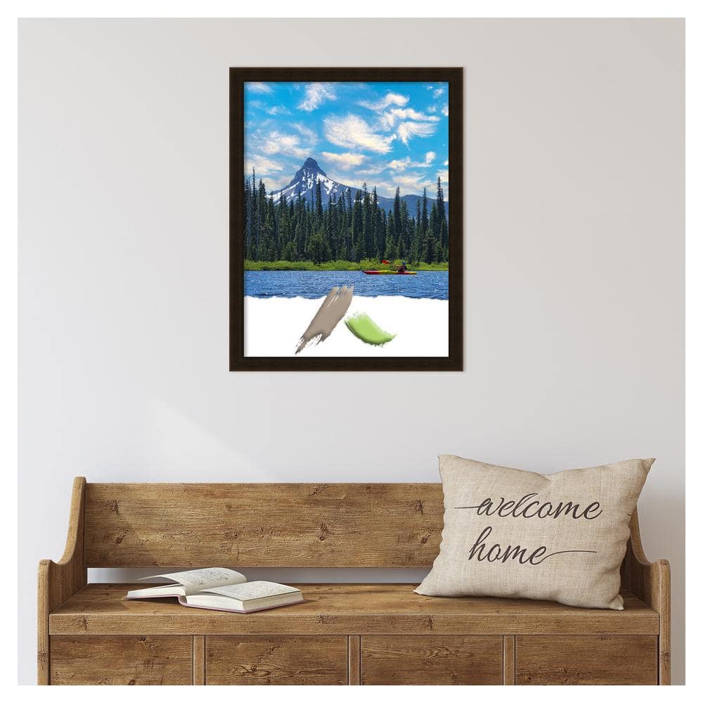 Espresso Brown Satin Wood Wall Picture Frame 26" x 20"