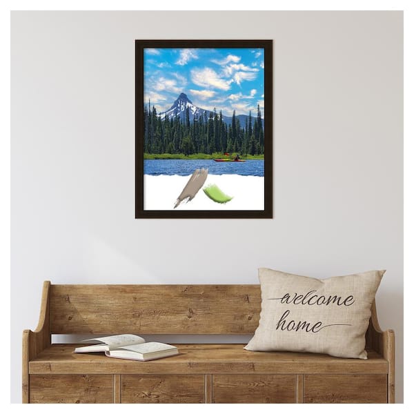 Amanti Art Espresso Brown Wood Picture Frame Opening Size 18 x 24