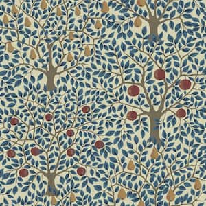 Pomona Blue Fruit Tree Wallpaper Sample
