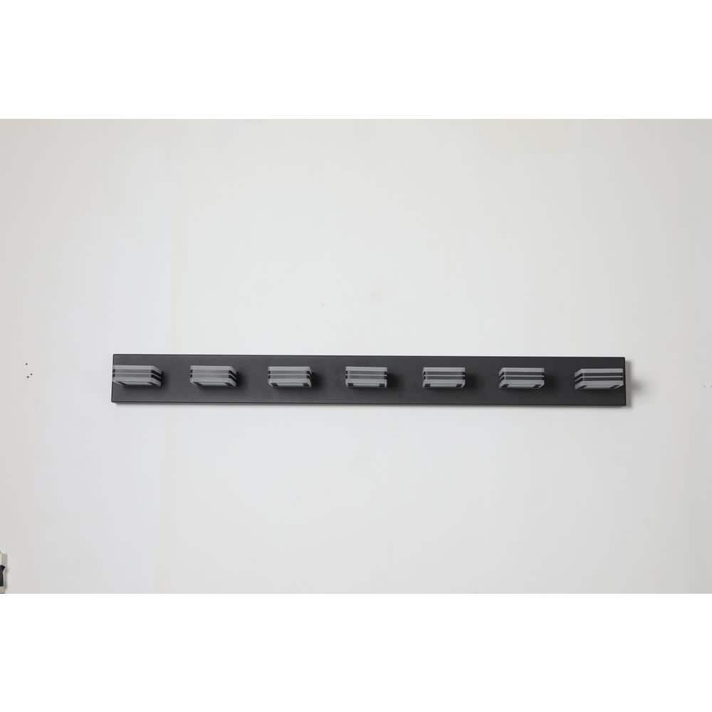 45 5/7 in. 7 Light Black Modern Integrated LED Vanity Light Bar for Bathroom price history on PriceWatchPro