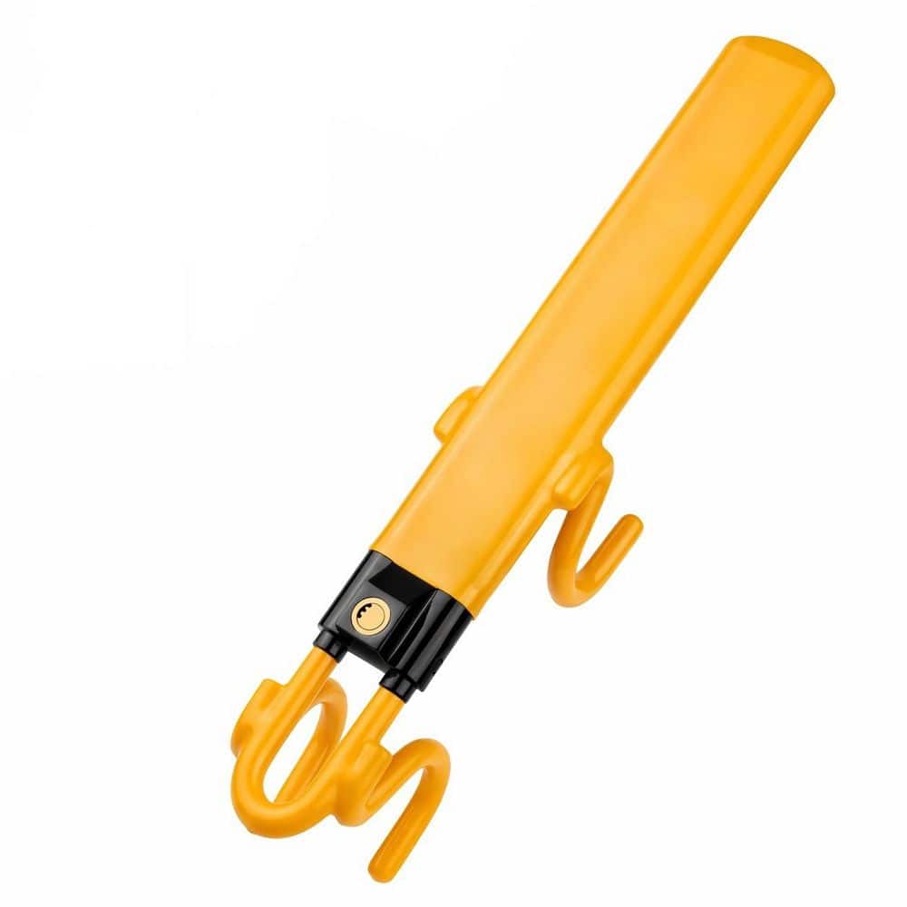 Steering Wheel Lock Anti-Theft Device Adjustable Heavy-Duty Alloy Steel Security Car Wheel Lock Yellow price history on PriceWatchPro