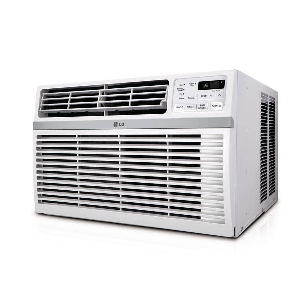 18,000 btu 208/230v window air conditioner cools 1,000 sq. ft. with remote in white
