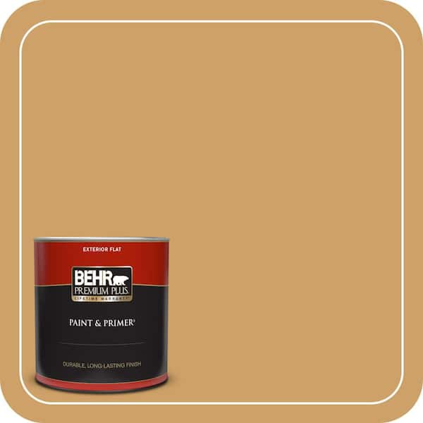 BEHR PREMIUM PLUS 1 qt. #MQ2-16 Summer in the City Flat Exterior Paint & Primer