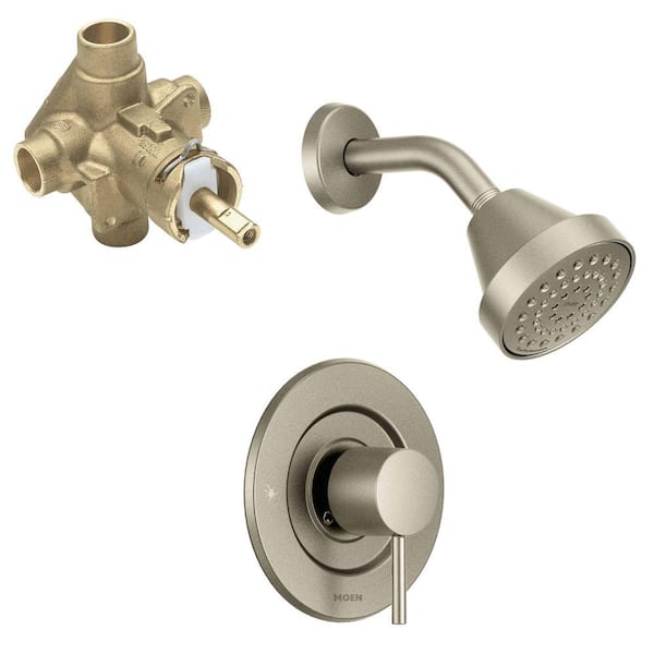 MOEN Align Single-Handle 1-Spray Posi-Temp Shower Faucet in Brushed Nickel (Valve Included)