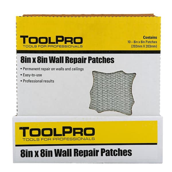ToolPro in. x in. Drywall Repair Patch (10-Pack) TP04780 The Home  Depot