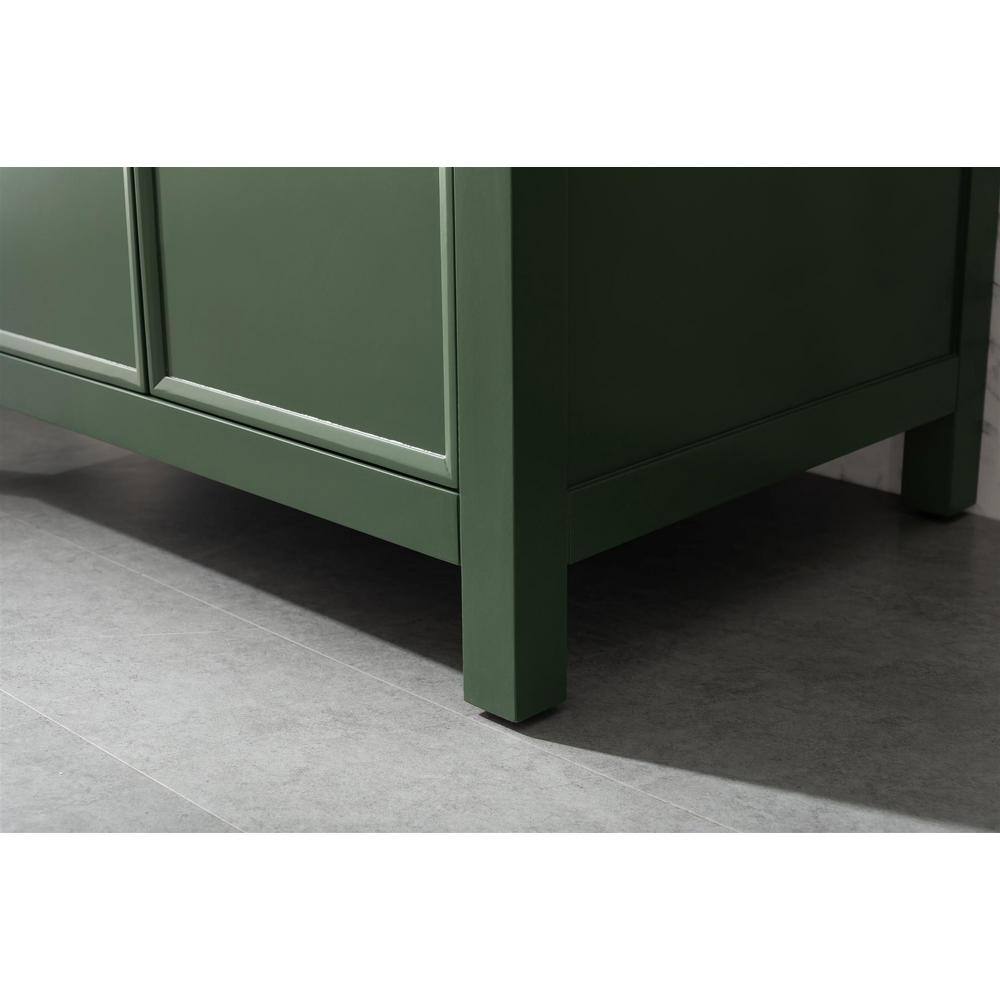 Vogue Green 30" Sink Vanity Cabinet with Carrara White Top