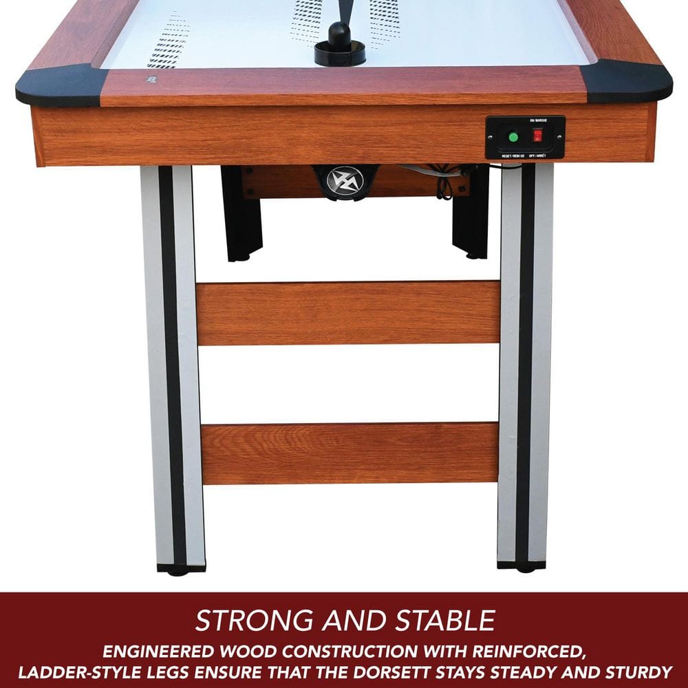 Dorsett 5-Foot Air Hockey Table with LED Scoring and Engineered Wood