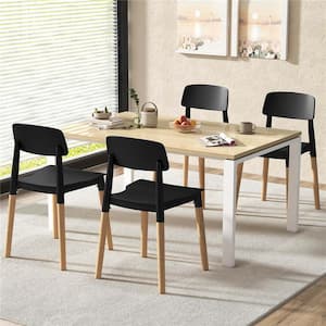 Black Beech Ergonomic Dining Chairs Set of 4