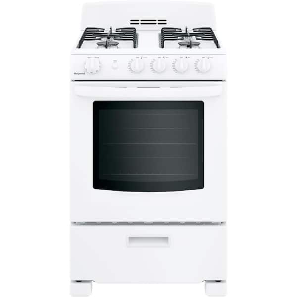 24 in. 2.9 cu. ft.  Freestanding Gas Range in White