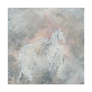 Hidden Frame Animal Art Blush Horses II by Chris Paschke Hidden Frame 14 in. x 14 in.