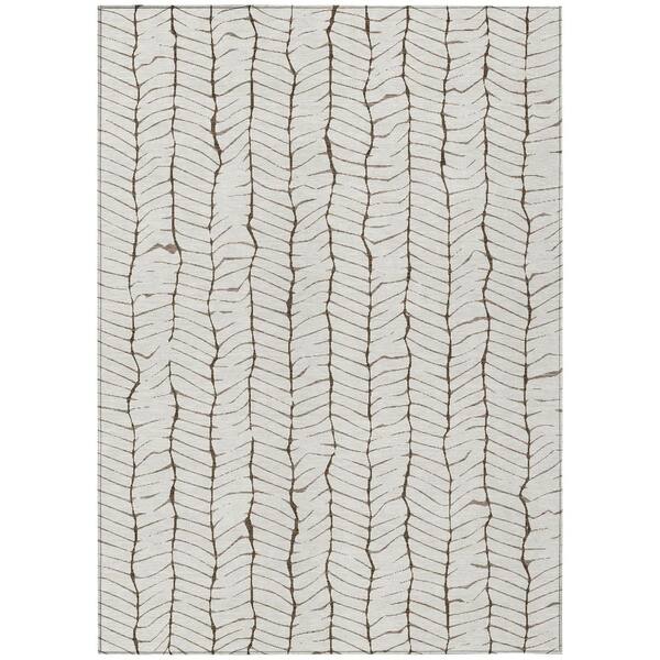 Chantille Machine Washable Indoor/Outdoor Abstract ACN3038 Ivory 10 ft. x 14 ft. Area Rug