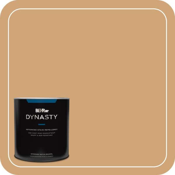 BEHR DYNASTY 1 qt. #PMD-79 Sesame Satin Enamel Interior Stain-Blocking Paint and Primer
