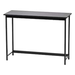 15.74 in. W OWD-1040 Simple Design, Basic Computer Desk Laptop Table, Office Desk, Black Study Table