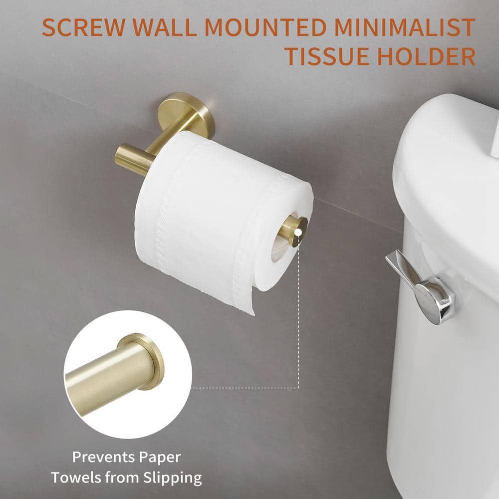 Brushed Gold 24-Inch Metal Bathroom Hardware Set