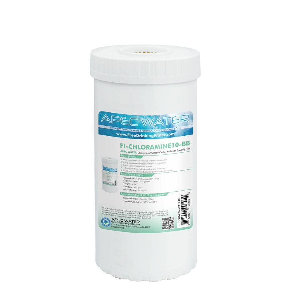 APEC Water Systems 10 in. Big Blue Specialty Chloramines and Hydrogen