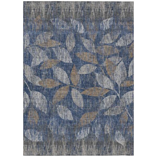 Chantille Machine Washable Indoor/Outdoor Abstract ACN3162 Navy 5 ft. x 7 ft. 6 in. Area Rug