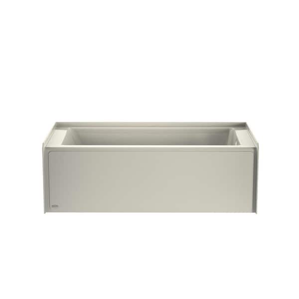 JACUZZI Projecta 60 in. x 30 in. Whirlpool Bathtub with Right Drain in Oyster with Heater