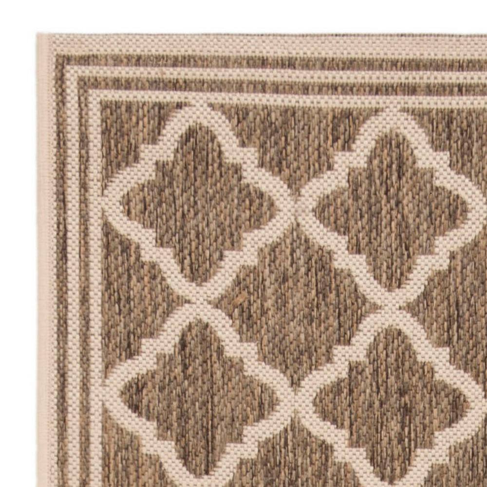 Coastal Charm Easy-Care Beige Synthetic 2' x 8' Runner Rug