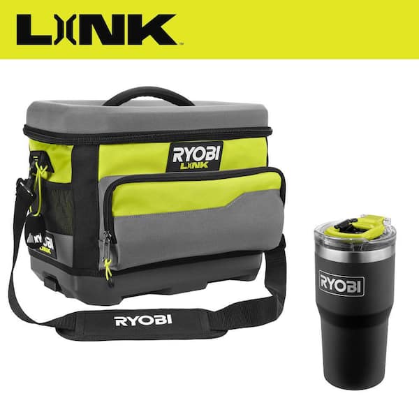LINK Soft Cooler with LINK 20 Ounce Black Tumbler