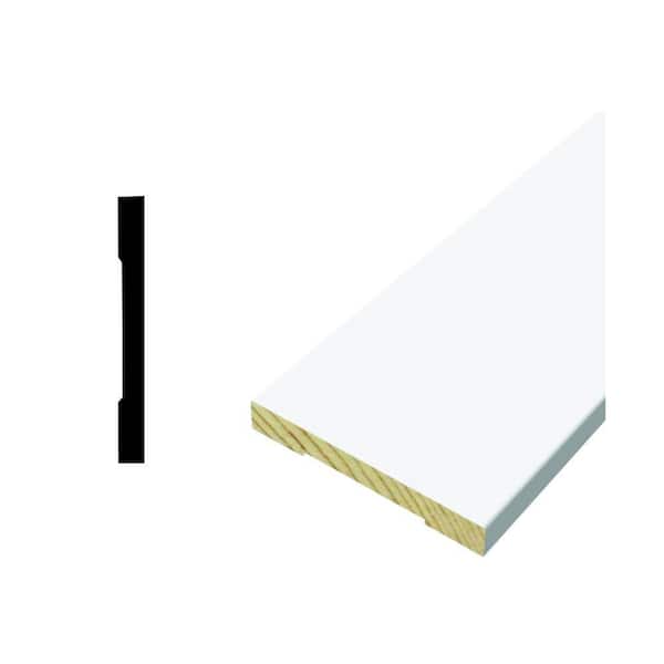 Woodgrain Millwork LWM 433 1/2 in. x 3-1/4 in. Primed Finger-Jointed Base Moulding