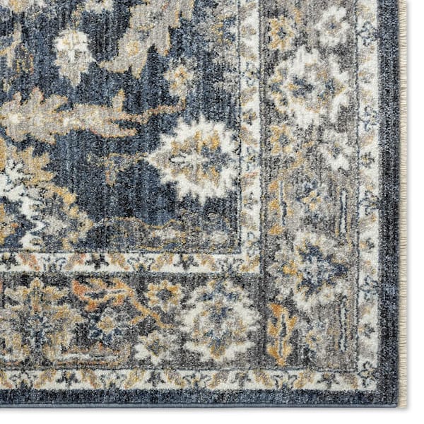 Home Dynamix Luna Lily Navy Grey, Grey Multi Colored Area Rugs
