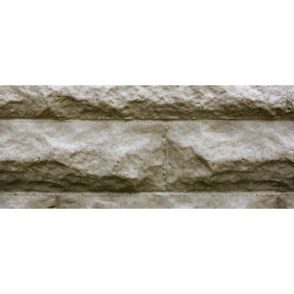 Sandstone Polyethylene 4-Foot Garden Landscape Border Wall