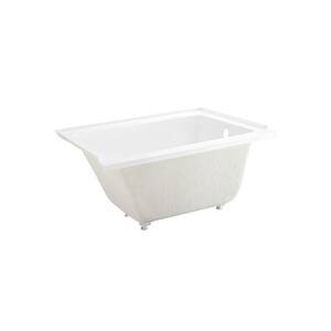 Voltaire 48 in. x 32 in. Acrylic Rectangular Drop-in Right-Hand Drain Bathtub in Glossy White