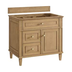 Lorelai 35.88 in. W x 23.5 in. D x 32.88 in. H Bath Vanity Cabinet without Top in Light Natural Oak