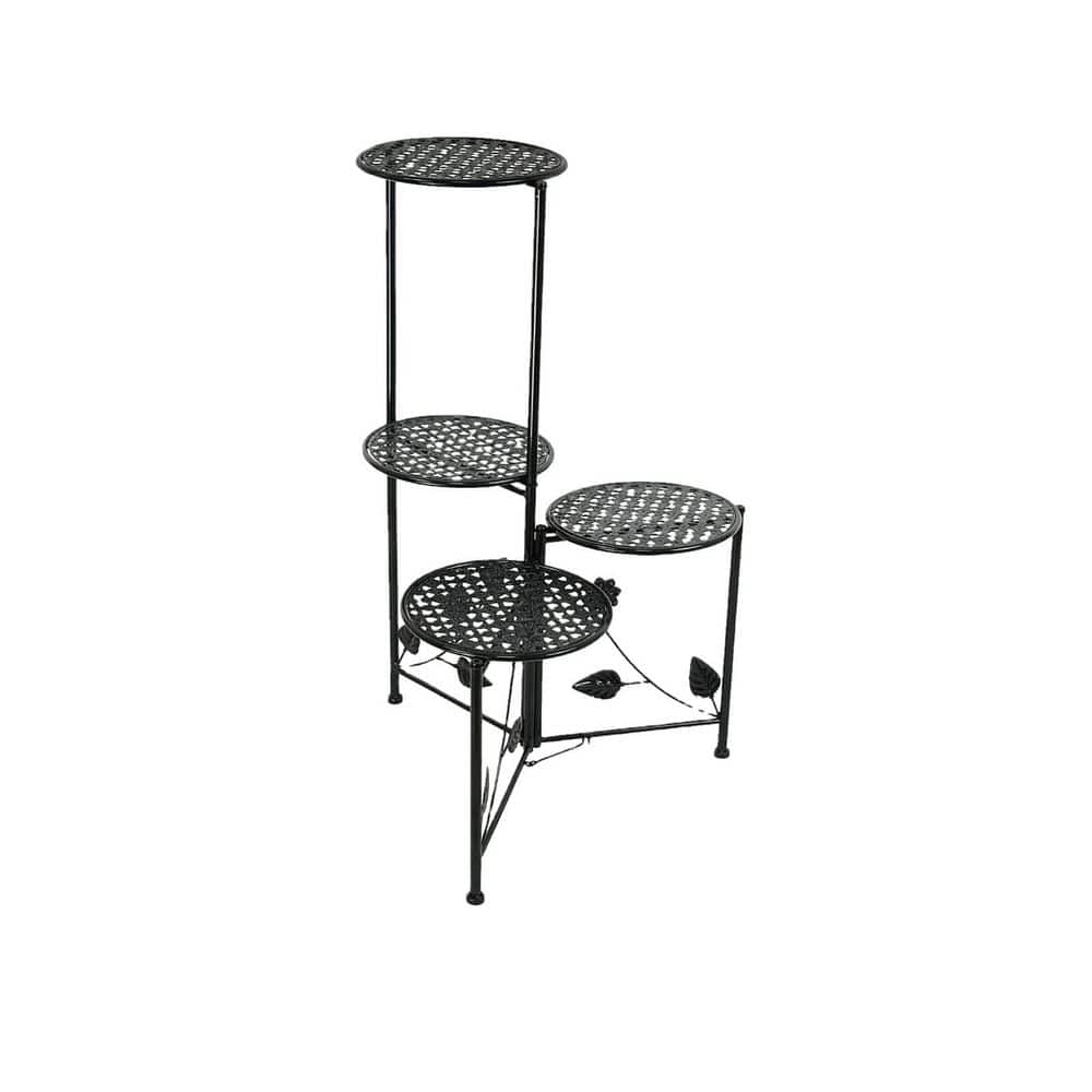 Plant Stand, 4-Tier Metal Plant Holder Shelves for Multiple Plants, Multi-Tiered Planter Rack (20 in. W x 30 in. H) price history on PriceWatchPro