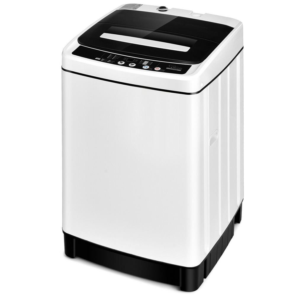 1.5 cu. ft. Full-Automatic Portable Top Load Washer Machine Laundry Washer in White