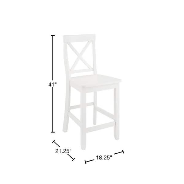 White x back bar stool new arrivals