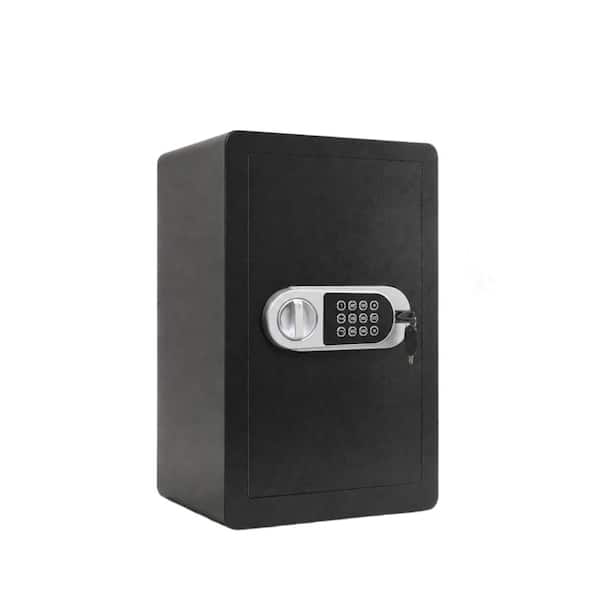 2.2 Cubic Feet Cold Rolled Steel Security Safe with Keypad Password Lock, Backup Key,  Removable Shelf, Floor-Mount