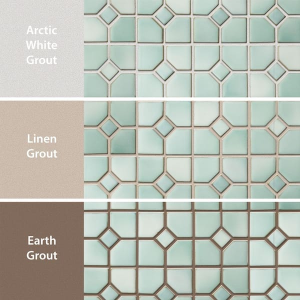 Merola Tile Hudson Oxford Mint Green 11 in. x 11 in. Porcelain