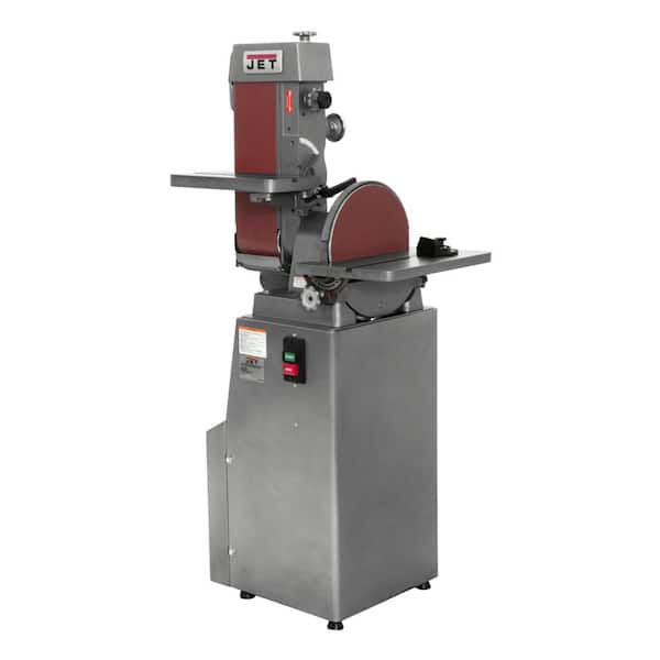 Jet 6 in. x 48 in. Industrial Combination Belt and 12 in. Disc Finishing Machine