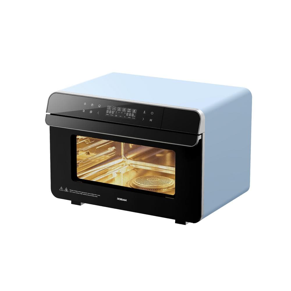 R-BOX CT763 22 L : Blue Electric Countertop Multi-cooker : Air Fry, Grill, Bake &amp; Steam : Wide Temperature Precision