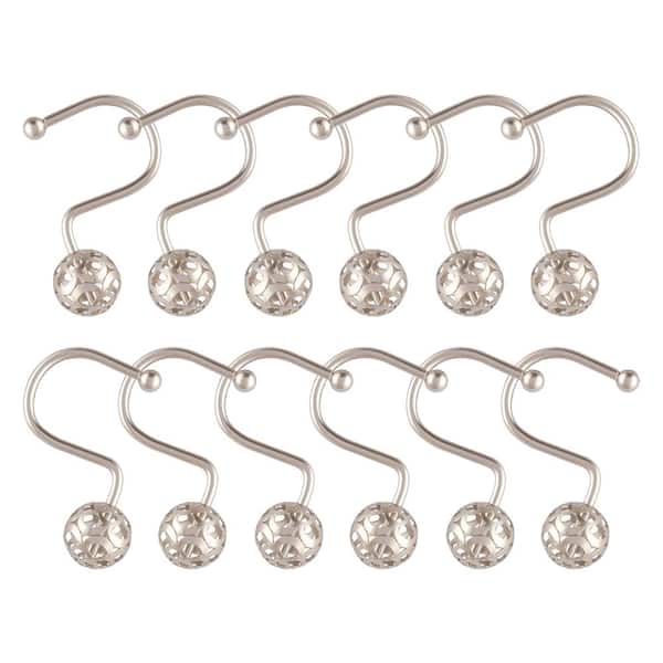 Utopia Alley Hollow Ball Shower Curtain Hooks for Bathroom, Rust