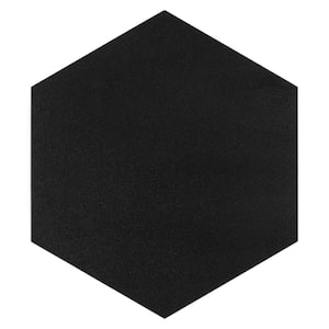 BaseCore HEX Black 12 MIL x 5.75 in. W Waterproof Peel and Stick Vinyl Plank Flooring (21.5sqft/case)