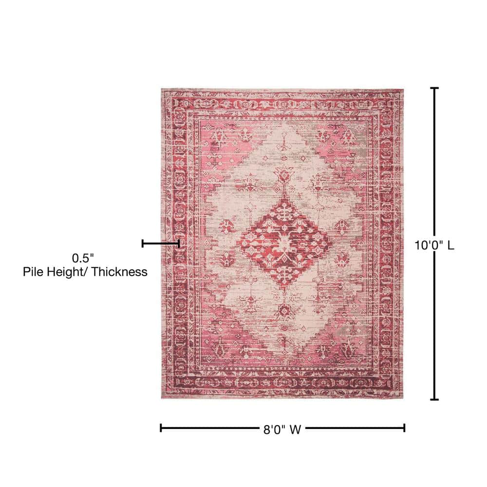 Coastal Breeze Blue Cotton & Synthetic 8' x 10' Area Rug