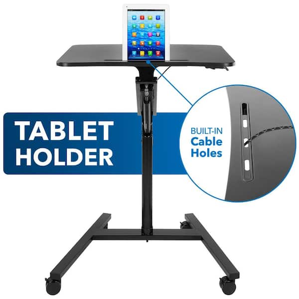 Scratch and Dent) Mind Reader 27W Mobile Sitting/Standing Desk