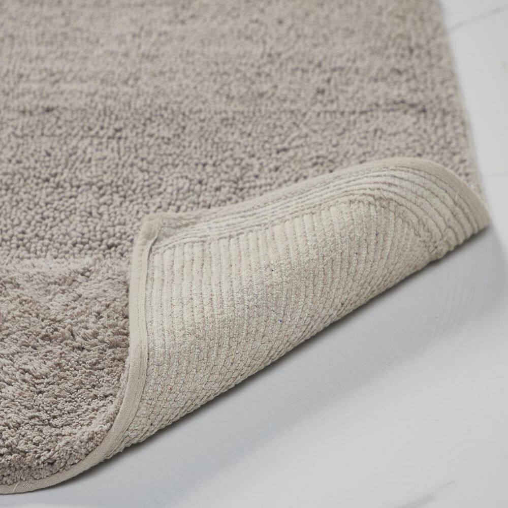 Granada Beige Cotton Tufted Non-Slip Bath Rug 17" x 24"